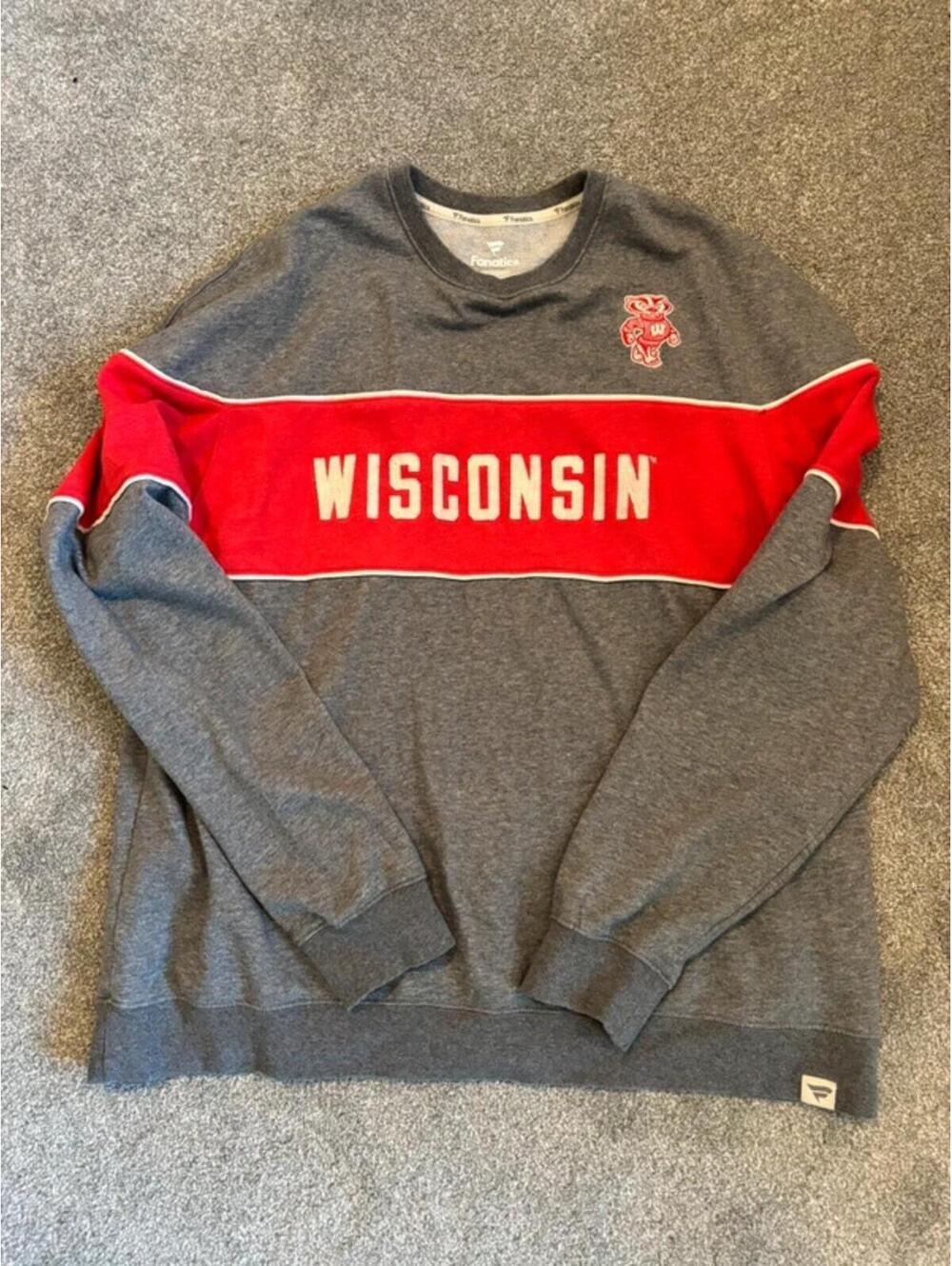 Fanatics Men’s Wisconsin Badgers Sweatshirt - XXL